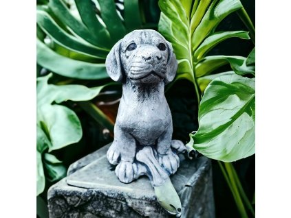 Steinfigur Gartenfigur Labrador Mickey 25x15 865