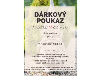 Dárkový poukaz - 500 Kč