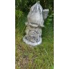 Steinfigur Gartenfigur Feenhaus Glockenturm 22cm 550