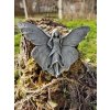 Steinfigur Gartenfigur Schmetterling Wandbild24x20cm