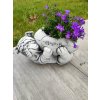 Steinfigur Gartenfigur Bulldogge Football 35x22x20 1250