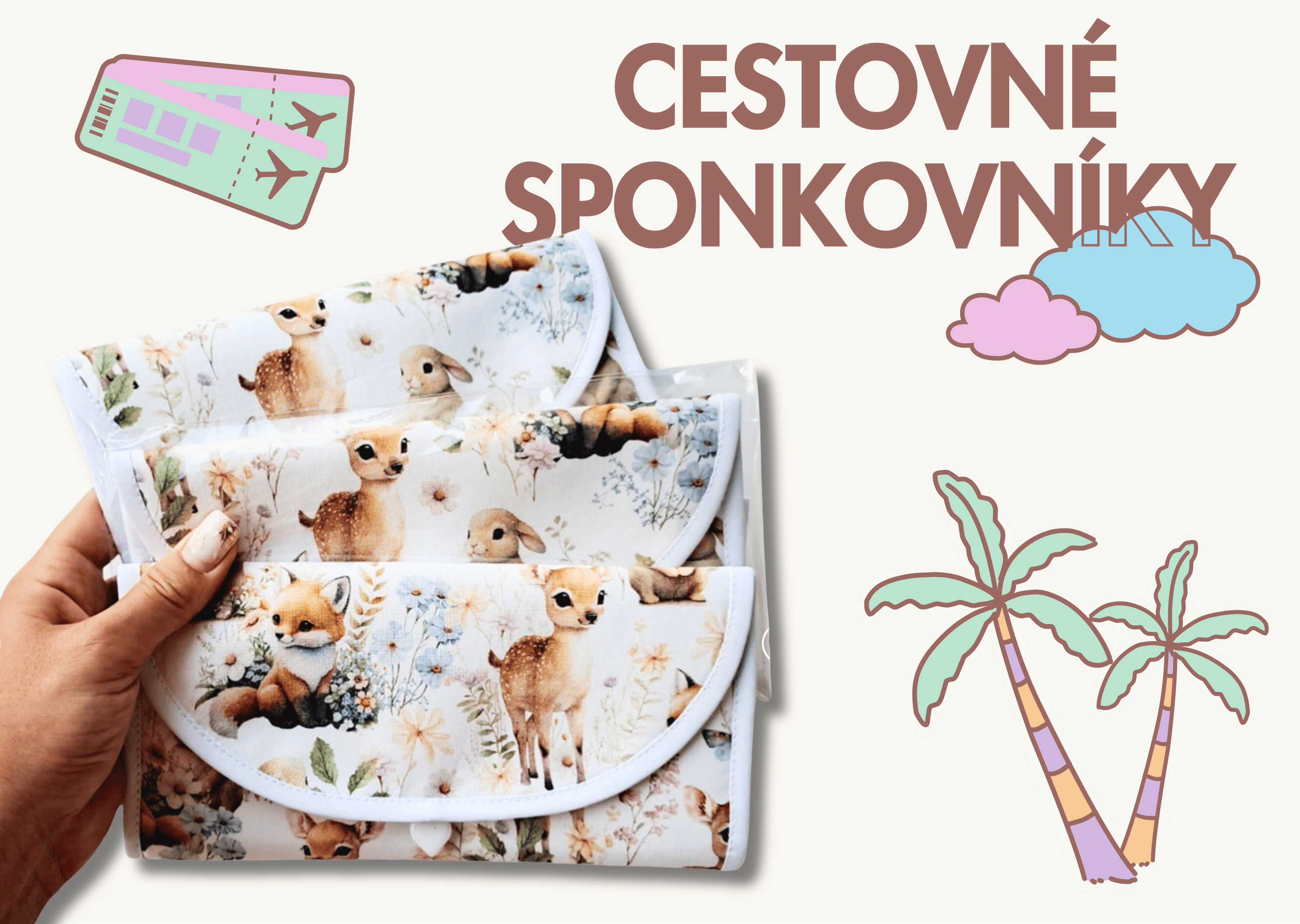 Cestovné sponkovníky s jelenčekmi od PiGido