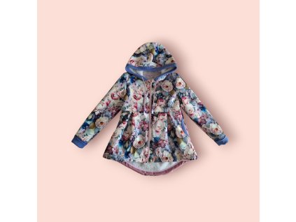 Detská softshellová bunda – Romantické kvety