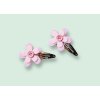 Sponky ružové s kvietkami