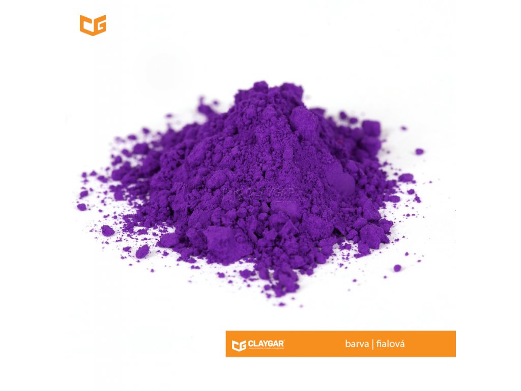 Claygar práškový organický pigment - barva fialová
