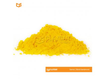 Claygar práškový organický pigment - barva žlutá banánová