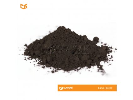 Claygar práškový přírodní pigment - barva černá