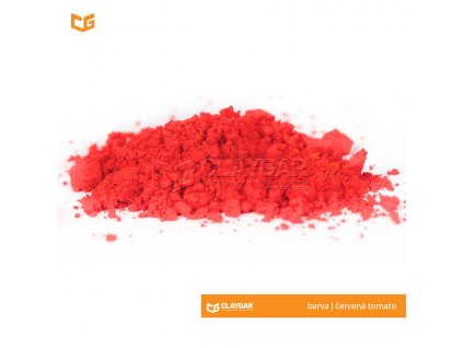 Claygar práškový organický pigment - barva červená tomato