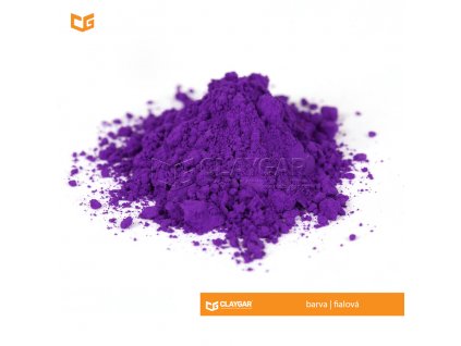 Claygar práškový organický pigment - barva fialová