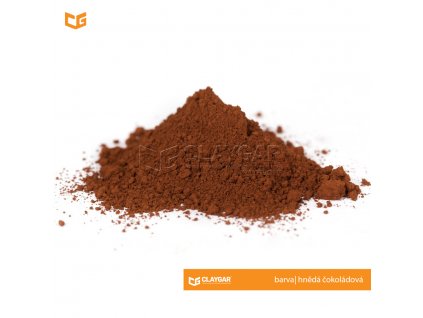 Claygar práškový přírodní pigment - barva hnědá čokoládová