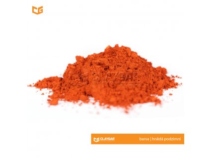 Claygar práškový přírodní pigment - barva hnědá podzimní