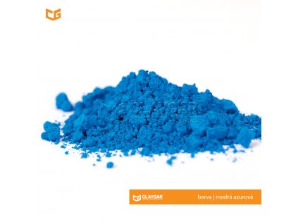 Claygar práškový organický pigment - barva modrá azurová