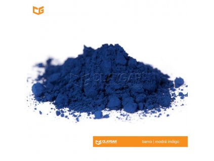 Claygar práškový anorganický pigment - barva modrá indigo