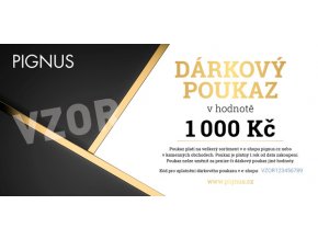 PIGNUS darkovy poukaz vzor 1000