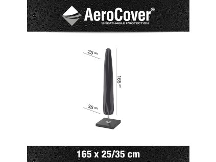 7982 center pole parasol cover H165x25 35 anthracite M Aerocover 8717591770152