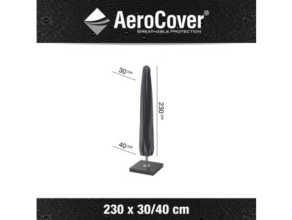 7980 center pole parasol cover H230x30 anthracite M Aerocover 8717591777045