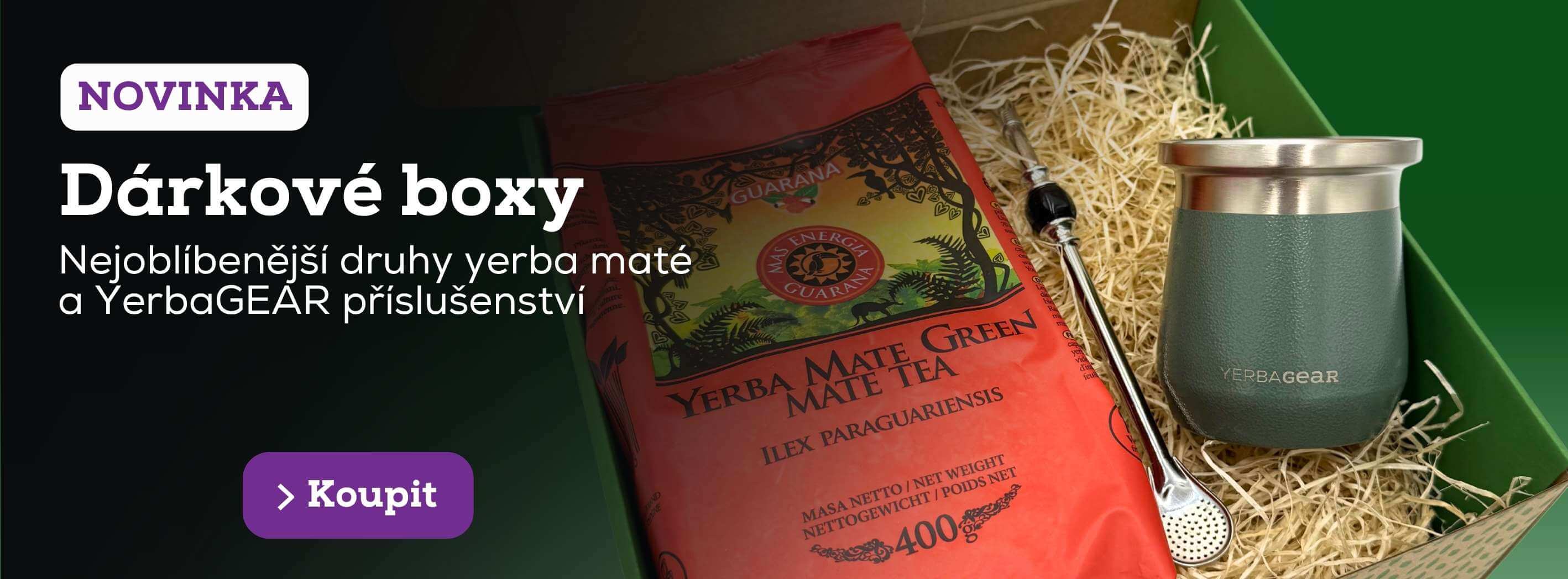 Dárkové boxy yerba maté a YerbaGEAR příslušenství