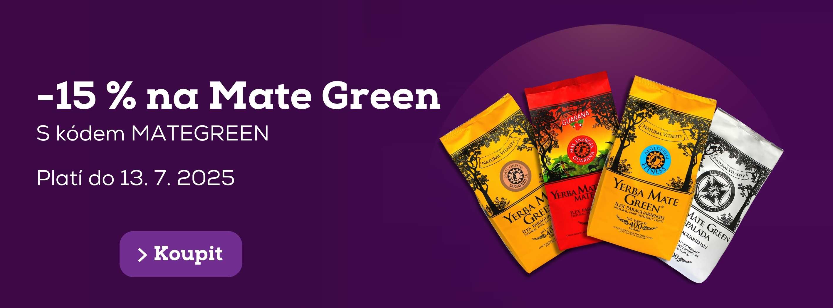 Sleva 15 % na Mate Green