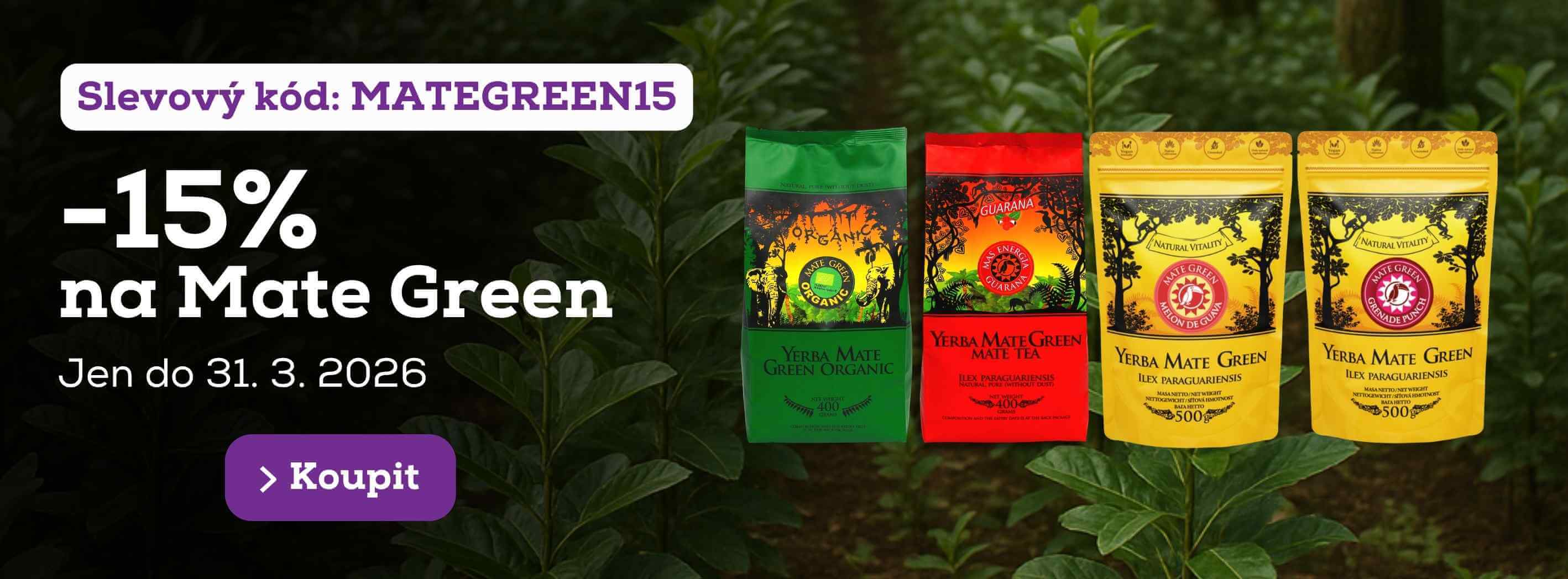-15 % na vše od Mate Green
