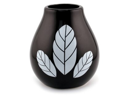 10626 kalabasa keramicka s listky cerna