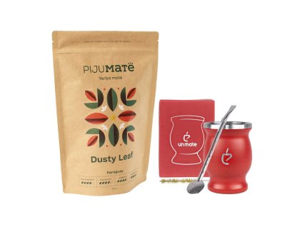 vyhodny set yerba mate pijumate dusty leaf sada nerezova kalabasa un mate cervena bombilla stetecek
