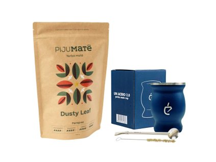 vyhodny set yerba mate pijumate dusty leaf sada nerezova kalabasa un mate modra bombilla stetecek.jpg