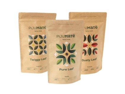 vyhodny set yerba mate pijumate pure leaf twiggy leaf dusty leaf 3x 250 g