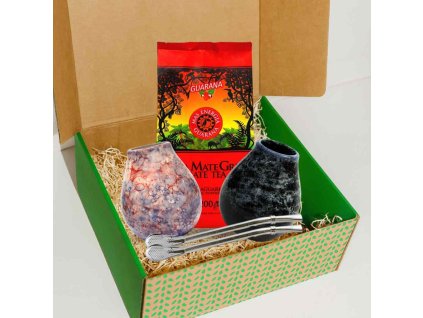 darkovy box yerba mate pro 2 mate green guarana 200 g kalabasa bombilla