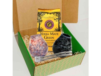 darkovy box yerba mate pro 2 mate green temperamento intenso 200 g kalabasa bombilla