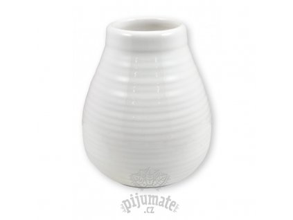 2643 kalabasa keramicka bila vroubkovana