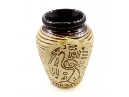 2721 kalabasa keramicka hneda s motivem ka 31