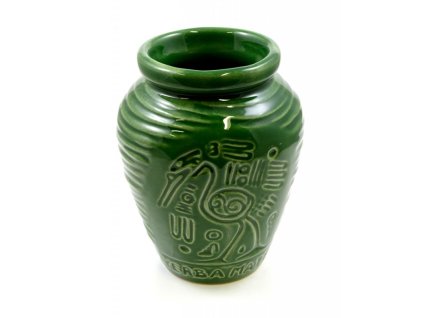 2742 kalabasa keramicka zelena s motivem ka 34