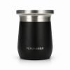 yerbaGEAR mate cup 260 ml black nerezova kalabasa cerna