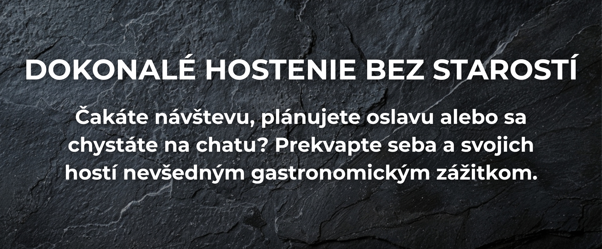 Reklamný banner Pikadeli - Dokonalé hostenie bez starostí a poctivé občerstvenie na oslavu, návštevu či chatu.