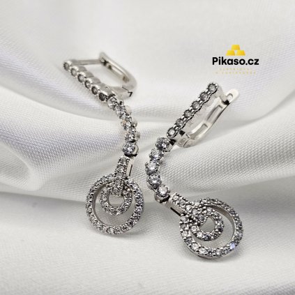 11523 stribrne nausnice damske 3 69 g