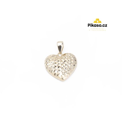 12039 zlaty privesek damsky 1 02 g srdce