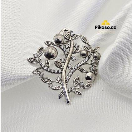 12525 stribrny privesek damsky 1 85 g priroda