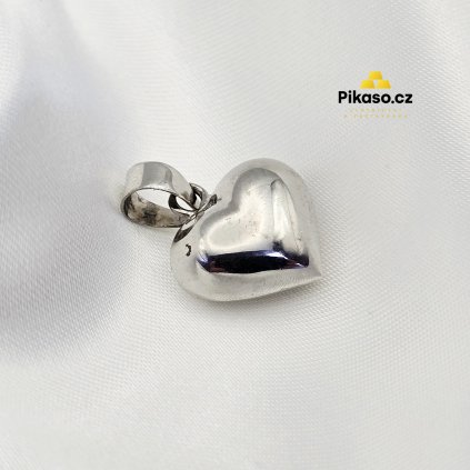 12555 stribrny privesek damsky 3 36 g srdce