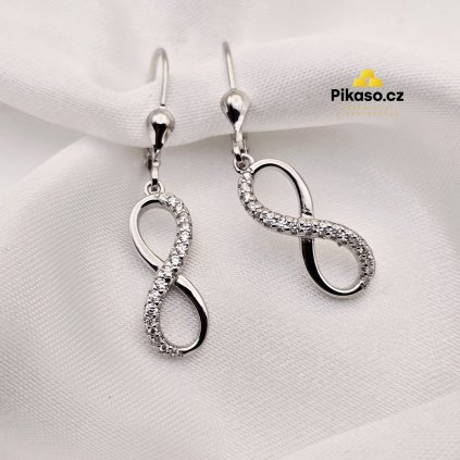 12714 stribrne nausnice damske 2 77 g