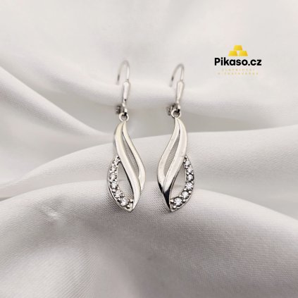 12717 stribrne nausnice damske 2 76 g