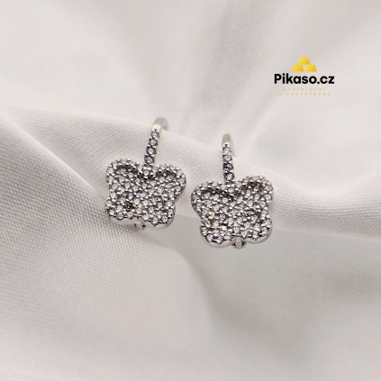 12723 stribrne nausnice damske 3 68 g