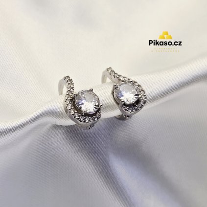 12747 stribrne nausnice damske 3 04 g