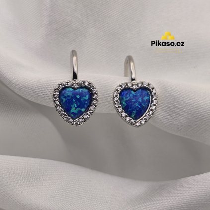 12765 stribrne nausnice damske 3 11 g srdce