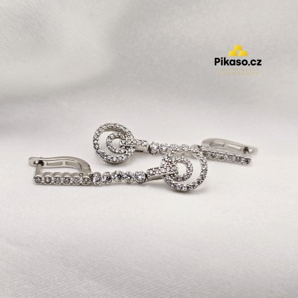 12816 stribrne nausnice damske 3 69 g