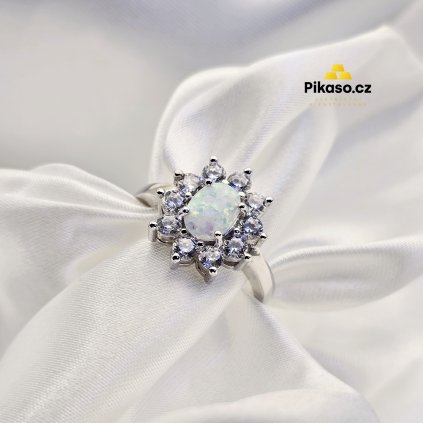 12861 stribrny prsten damsky 3 74 g