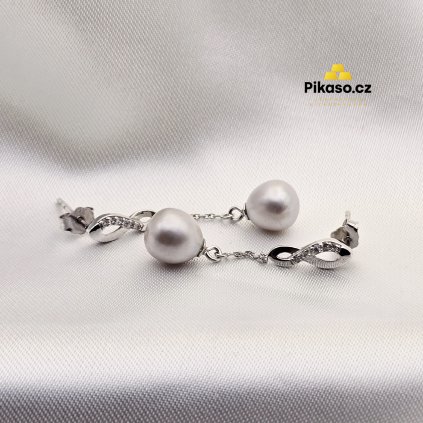 13197 stribrne nausnice damske 3 16 g