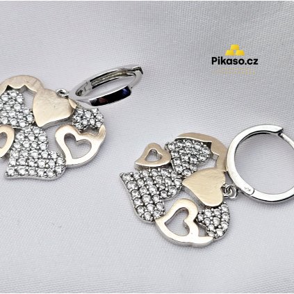 13386 stribrne nausnice damske 4 88 g