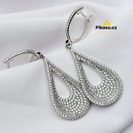 13407 stribrne nausnice damske 8 82 g