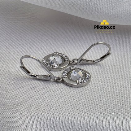 13533 stribrne nausnice damske 3 84 g