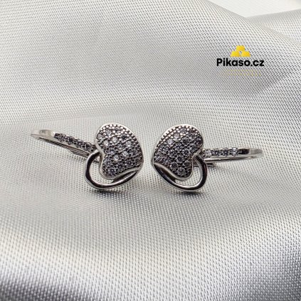 13539 stribrne nausnice damske 2 53 g